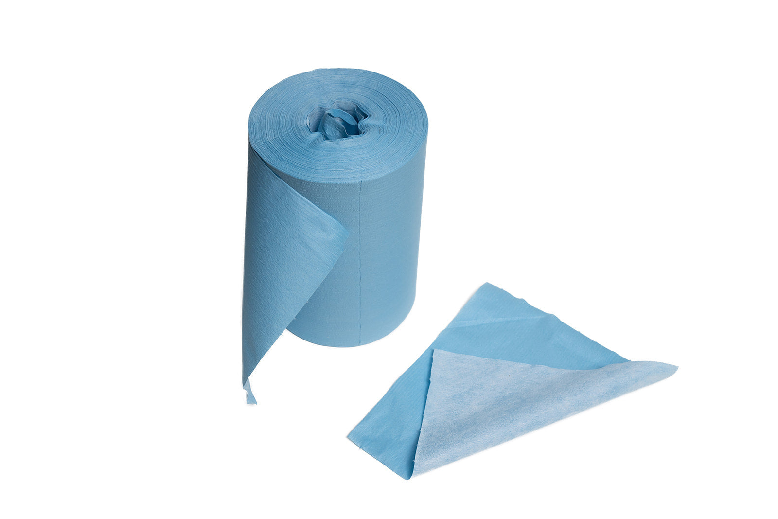 Blue Spunlace Shop Towels Perforated Roll Telesto Products