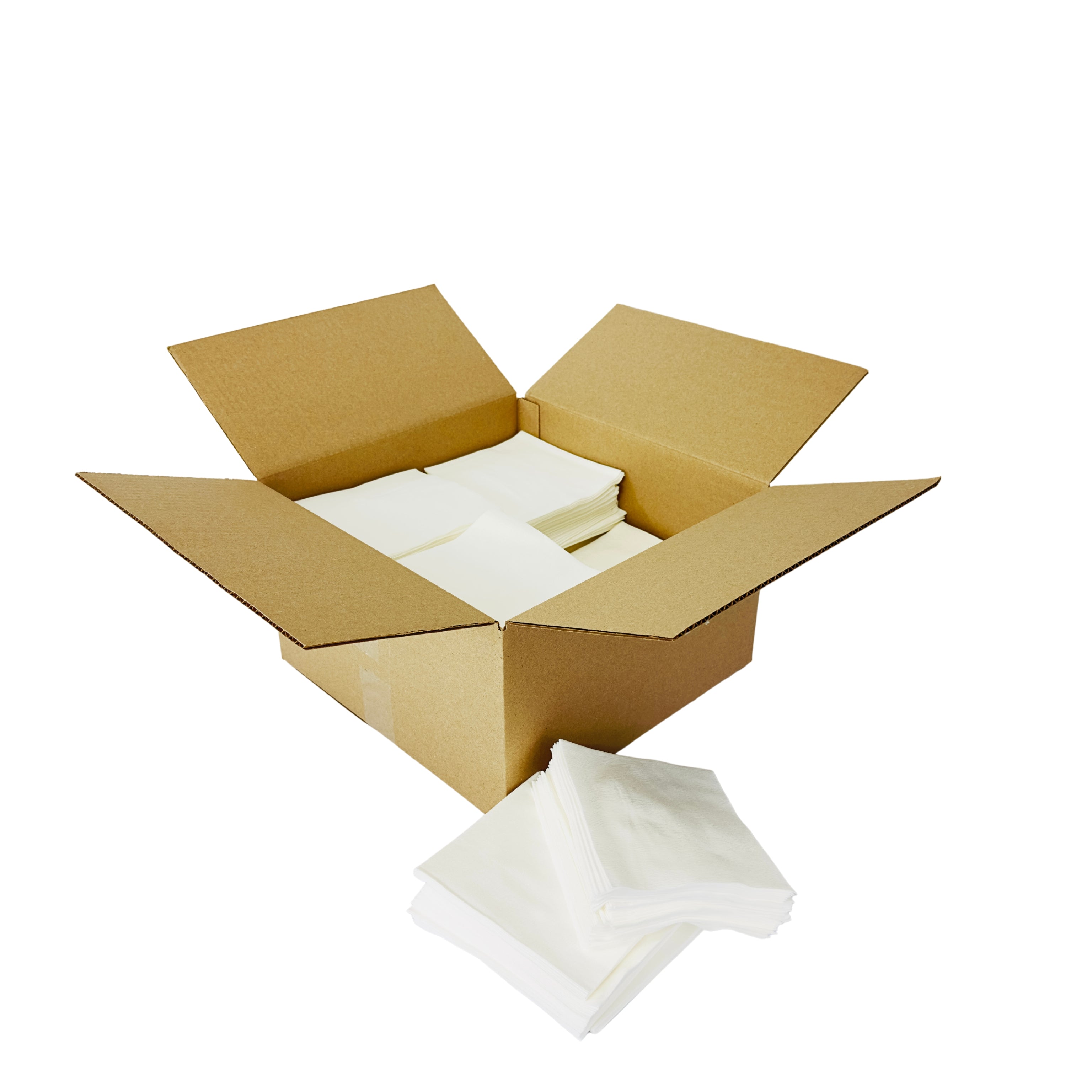 White Shop Towels Creped Quarterfold Special ⎮500+ Ct Telesto Products LLC