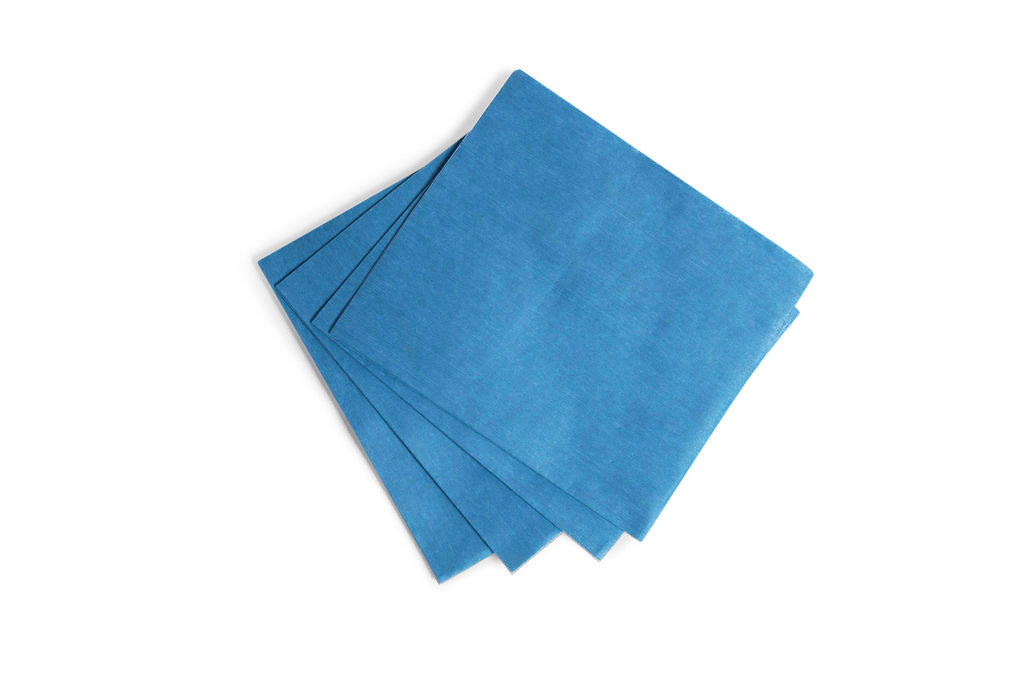 Blue Shop Towels Smooth Quarterfold Telesto Products