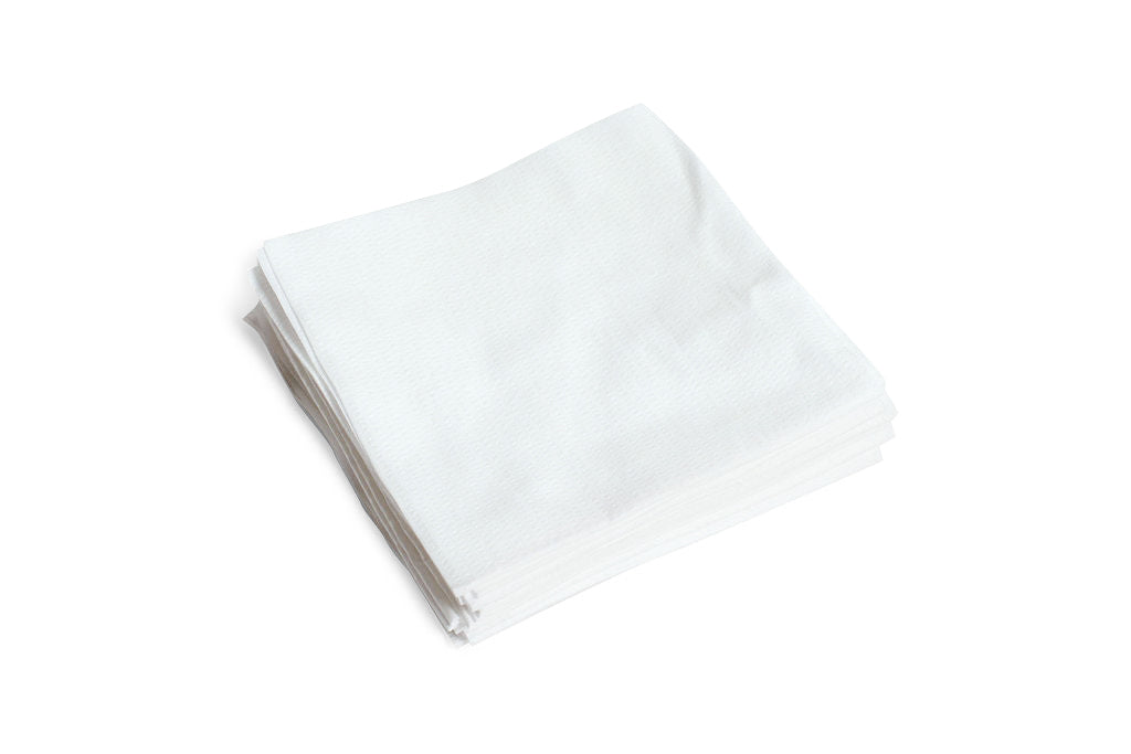 White Spunlace Wipers Creped Quarterfold 500 Telesto Products LLC