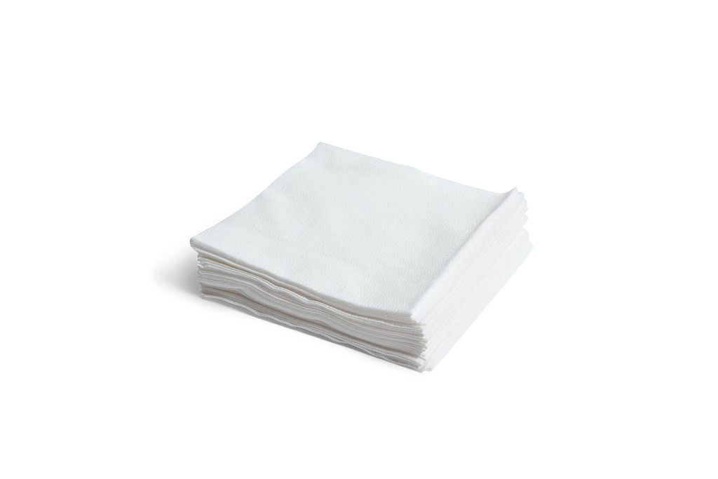 White Spunlace Wipers Creped Quarterfold 500 Telesto Products LLC