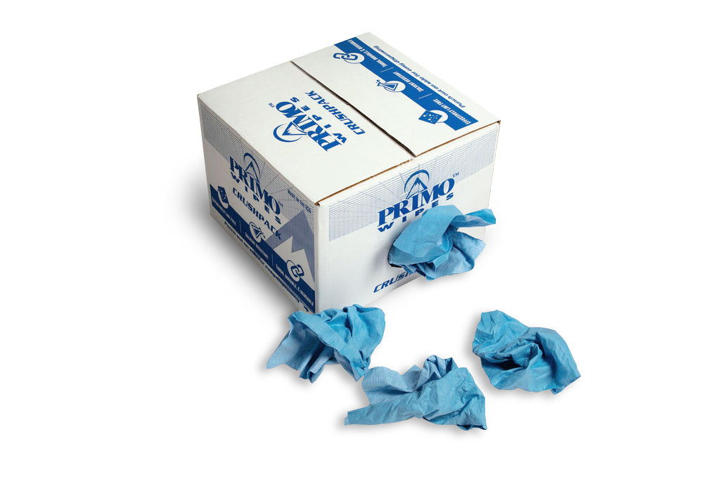 Primo® Wipes Blue Shop Towels Crushpack (Distributor Only) Telesto Products
