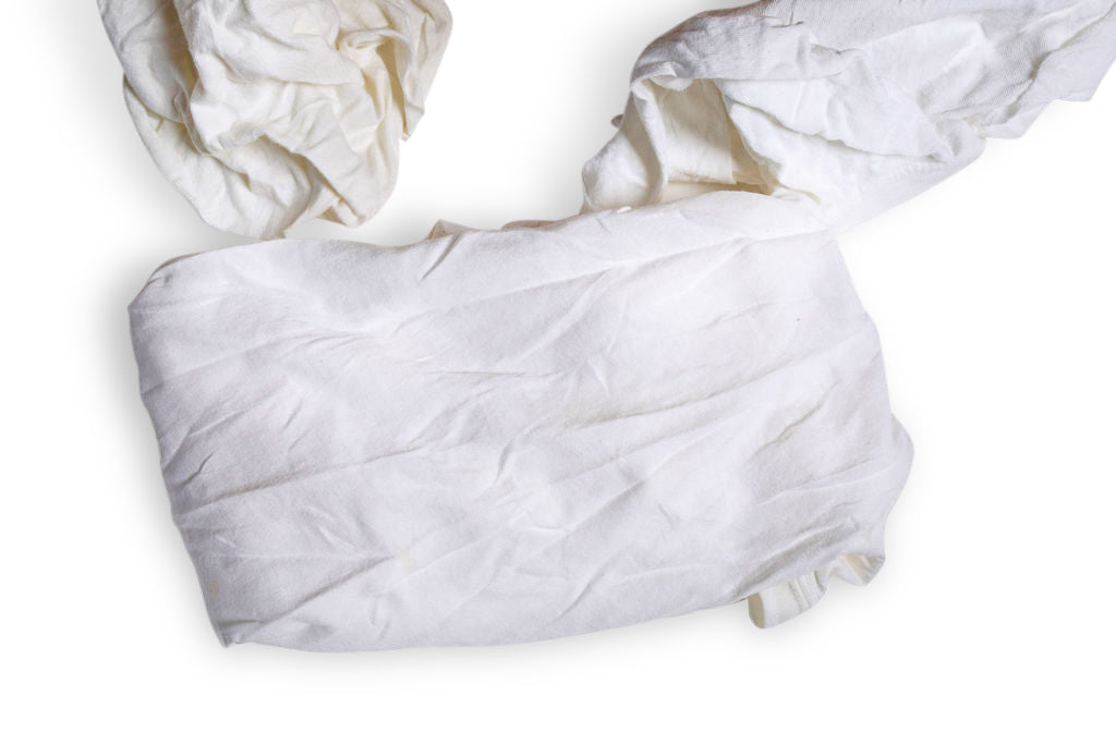 Cotton Knit Rags White Telesto Products