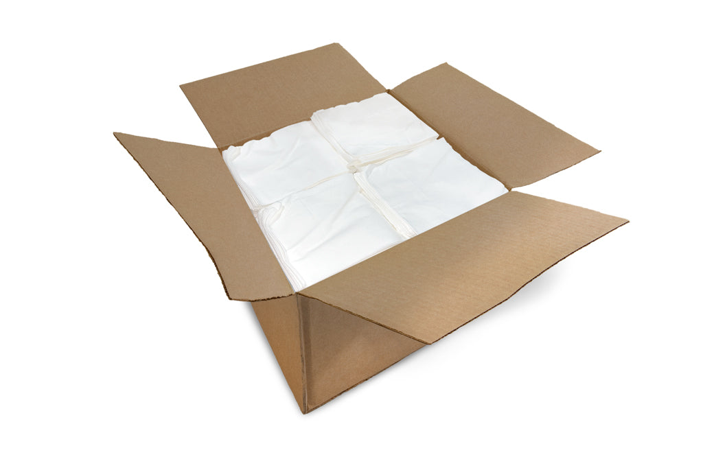 White Shop Towels Creped Quarterfold Special Telesto Products LLC