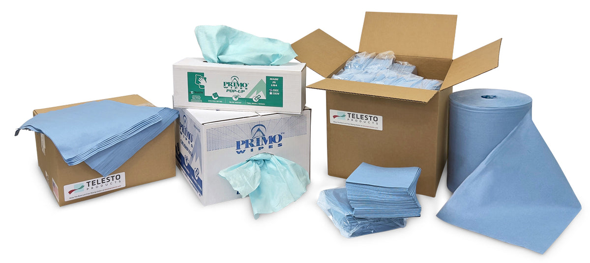 What Are Blue Shop Towels Made of?