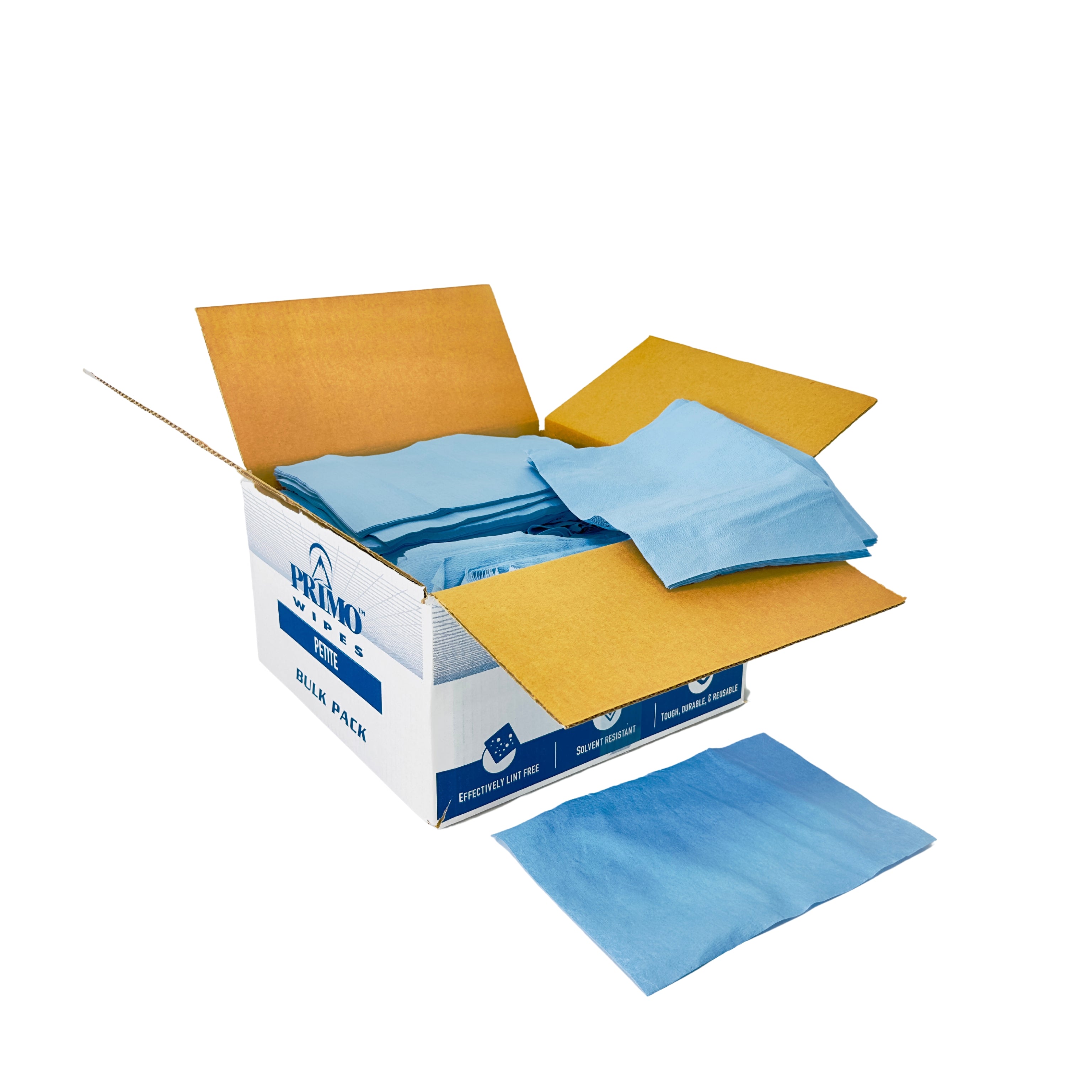 Primo® Wipes Petite Blue Shop Towels Telesto Products
