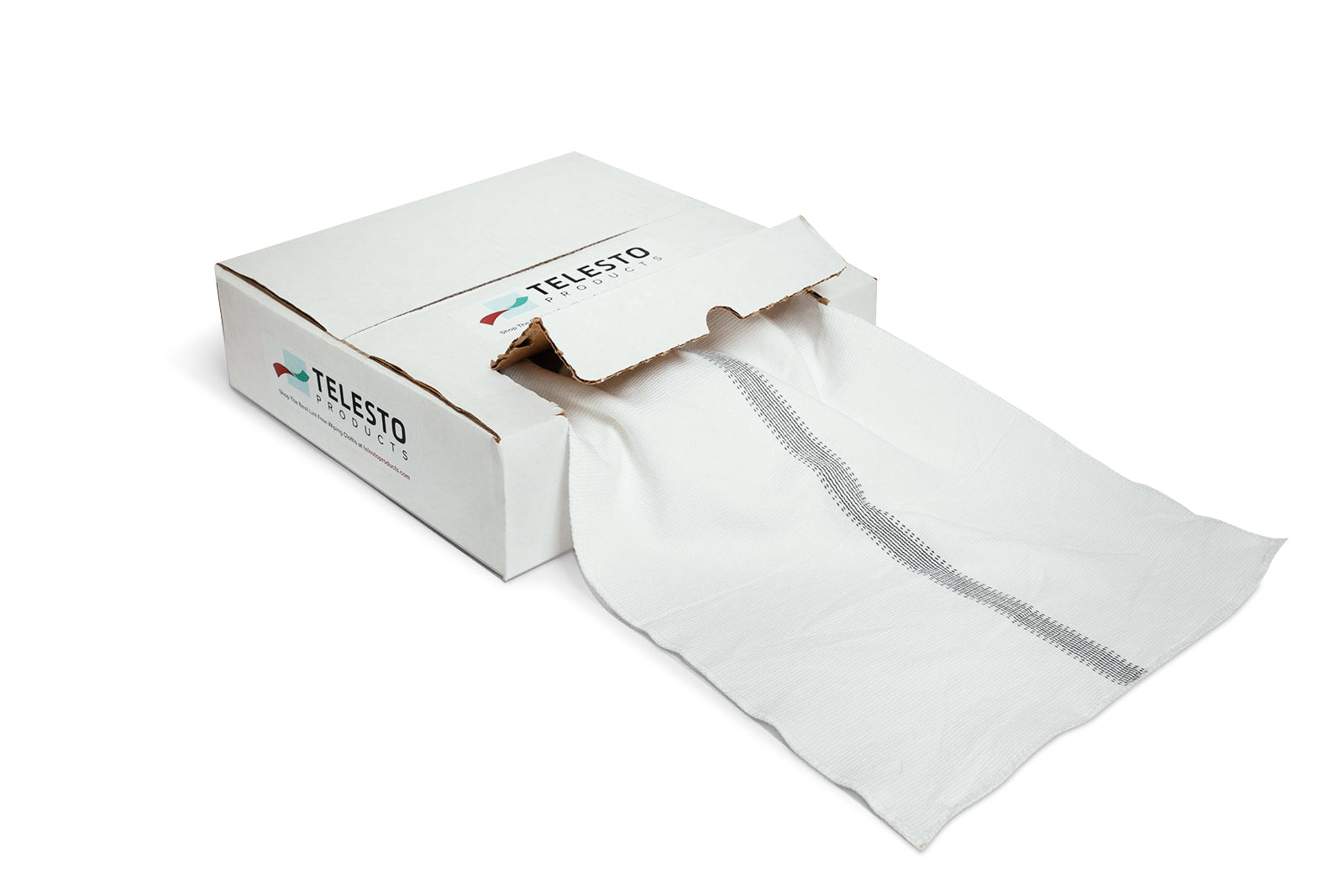 Linteum Super Bar Mop Towels White w/Triple Stripe design 16x19