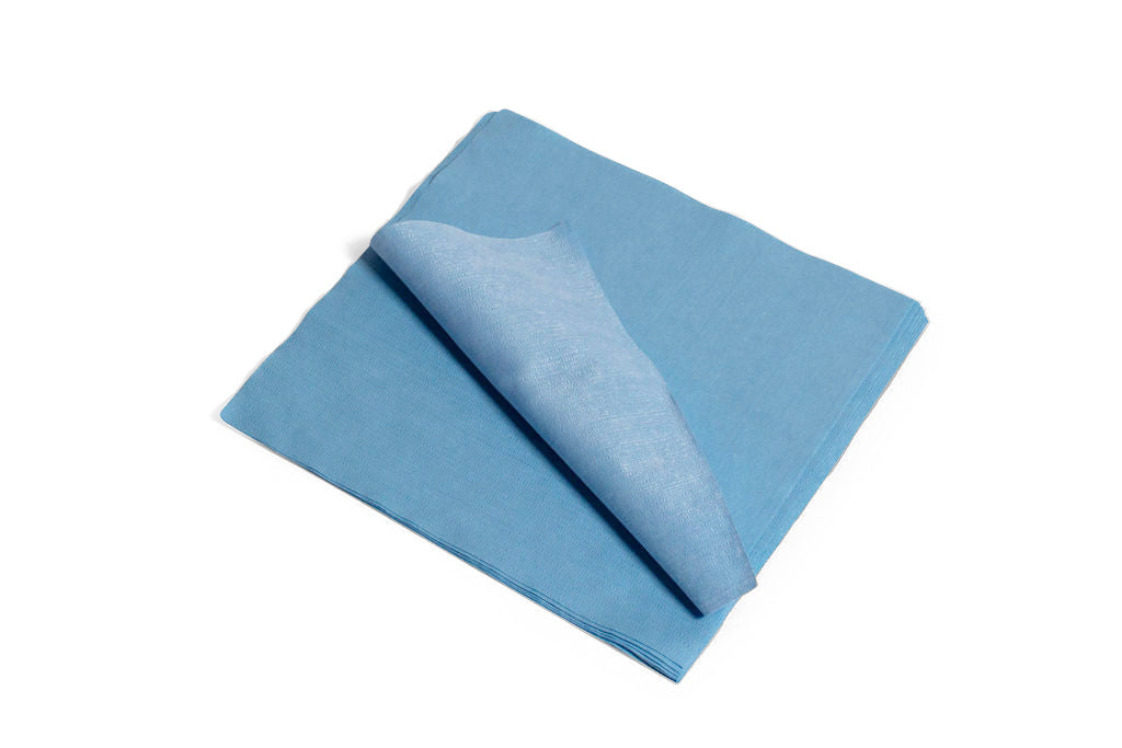 Blue Shop Towels Creped Flatpack Telesto Products LLC