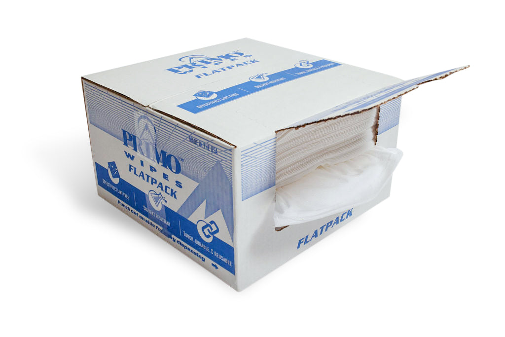 Primo® Wipes White Shop Towels Flatpack Telesto Products LLC