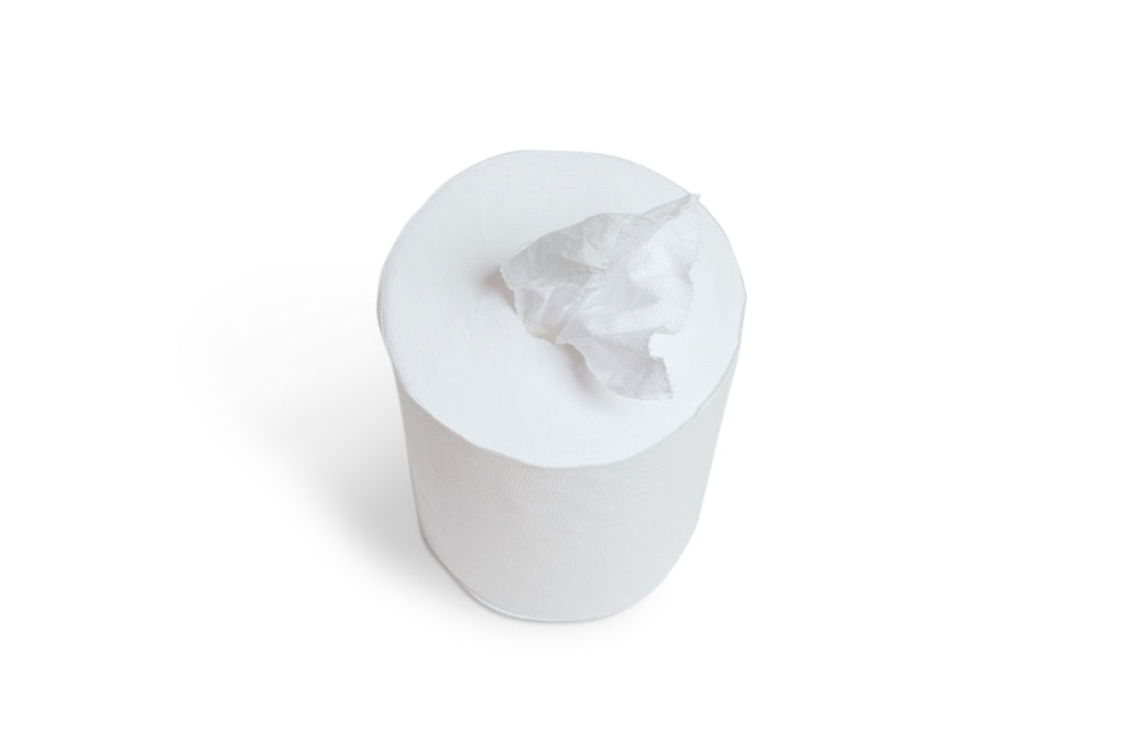 White Wipes Creped Roll (Bucket Refill) Telesto Products