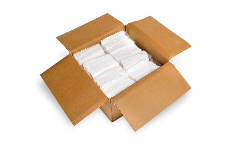 White Spunlace Wipers Creped Quarterfold 500 Telesto Products LLC