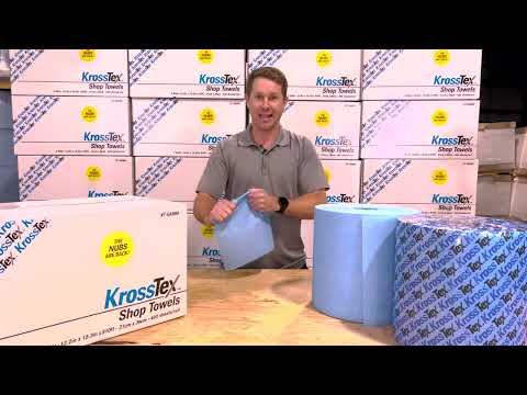 KrossTex® Blue Lint Free Shop Towels Available Now Telesto Products, LLC